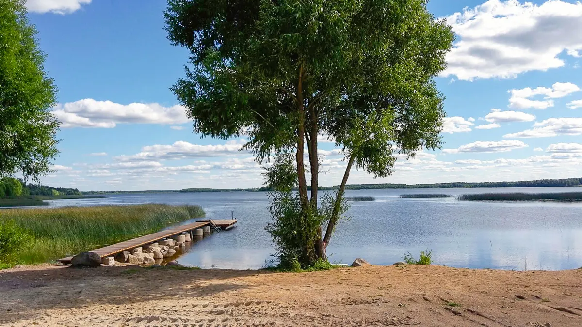 Озеро Врево — берег и вода